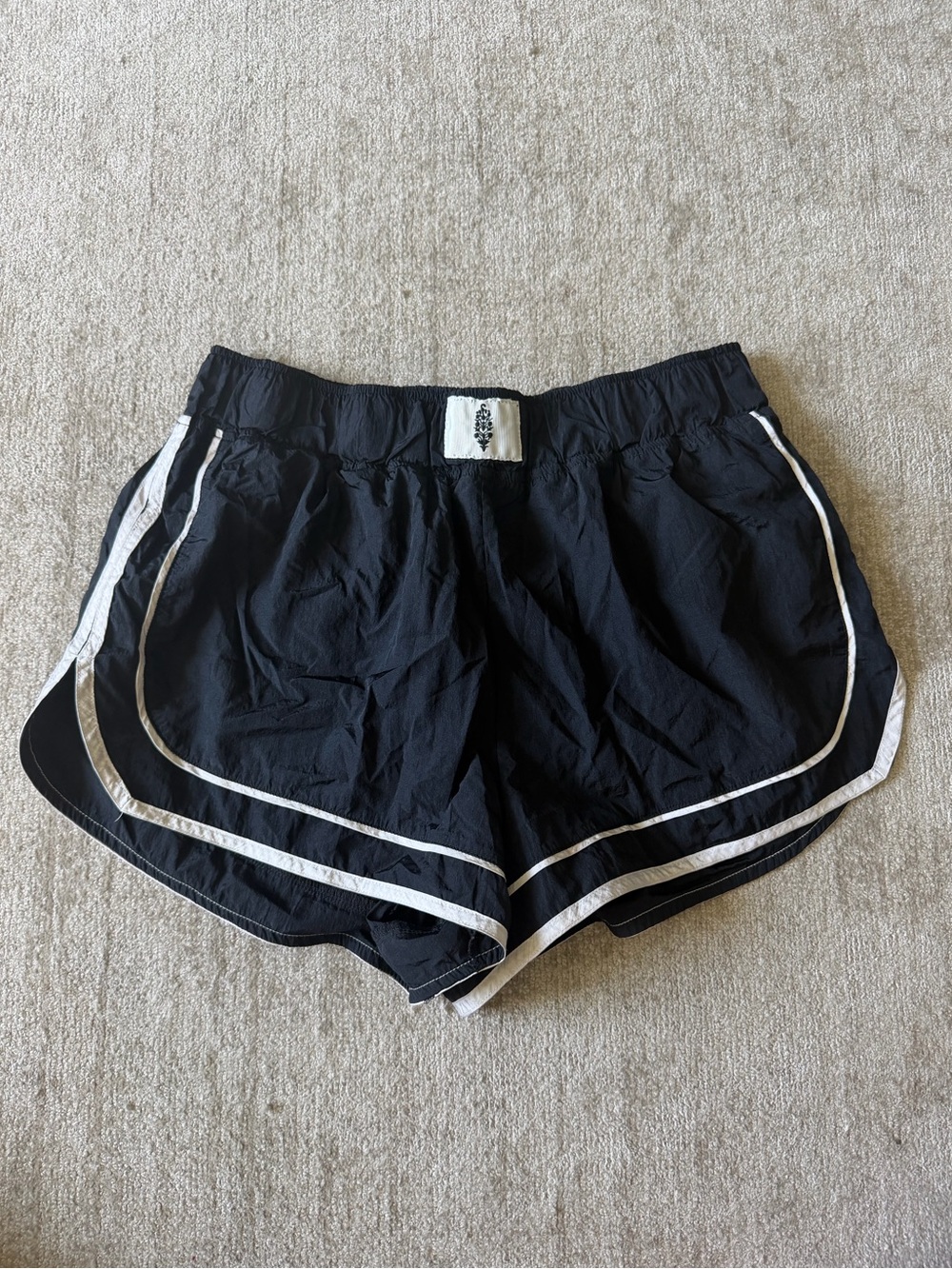 Free People Black Athletic Shorts